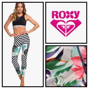 NWOT Roxy Tropical Leggings